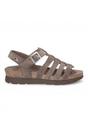 Grey Womens Suede Wedge Sandals - Sasha B6, Image 1 of 8