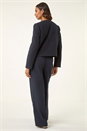 Navy  Buttoned Pocket Jacket, Image 4 of 6