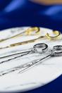 Silver Long C-shape Crystal Chain Tassel Non‑Piercing Cartilage Ear Cuffs, Image 3 of 3