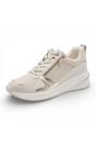 Ivory Tamaris Ivory Tamaris  White Gold Platform Sneakers, Image 3 of 6