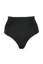 Black WOVCOR Black Super High Waist Shaping Hipster Bikini Bottom with Contoured Fit, Image 2 of 4