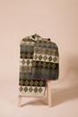 Khaki Soft Checked Scarf, Image 2 of 3