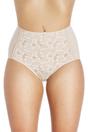 Beige 3 Pack Lace Front Full Briefs, Image 1 of 2