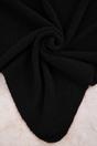 Black Soft Brushed Knit Oversized Triangle Bandana Scarf, Image 3 of 3