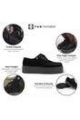 Black TUK Footwear Black Viva High Creeper Goth Shoes - AV7757, Image 3 of 7