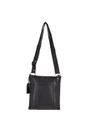 Black Vintage Small Leather Shoulder Bag, Image 4 of 4