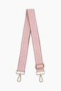 Light Pink Spotted Woven Wide Bag Strap, Image 1 of 4