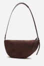 Dark Brown Where's That From Dark Brown 'Cloud' Suede Crossbody Shoulder Bag, Image 5 of 6