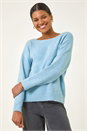 Blue Ribbon Bow Tie Back Jumper, Image 5 of 5