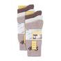 Cream 6 Pack Hiking Breathable Cotton Boot Socks, Image 3 of 3