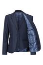 Navy Infinity Leather Navy 3 Piece in Prince of Wales Check Suit, Image 3 of 8