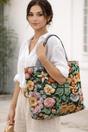 Multi Floral Canvas Tote Bag, Image 1 of 3
