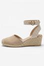 Beige Constance Faux Suede Closed Toe Espadrille, Image 1 of 5