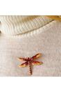Red Dragonfly Brooch in Enamel with Crystal, Image 1 of 2