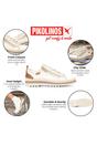 White Womens Laces Zipper Trainers -W3W-6979C1, Image 3 of 8