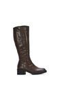 Brown XY LONDON Brown 'Nyx' Knee High Equestrian Style Biker Riding Boots, Image 1 of 7