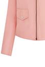 Light Pink Infinity Leather Light Pink Classic Brando Biker Leather Jacket, Image 7 of 8