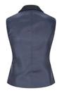 Navy Blue Infinity Leather Navy Blue Tweed 1920s Herringbone Navy Waistcoat, Image 5 of 6