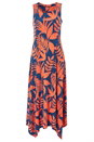 Orange Tropical Hanky Hem Midi Dress, Image 4 of 4