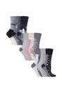 Ash 9 Pairs Cotton Patterned Non Elastic Socks, Image 1 of 5