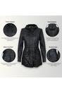 Black Hooded Parka Jacket-Oakengates, Image 3 of 5