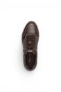 Brown Faux Leather Sneakers - 23613, Image 6 of 7