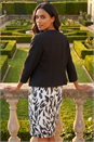 Black Tailored Jacquard Jacket, Image 3 of 4