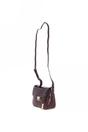 Burgundy 'Elegance' Croc Embossed Leather Cross Body Bag, Image 3 of 5