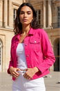 Pink Stretch Pocket Detail Jacket, Image 1 of 4