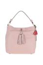 Peach 'Musette' Real Leather Hobo Bag, Image 1 of 5