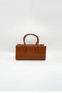 Brown Faux Leather Luxe Quilted Crossbody Bag, Image 5 of 5