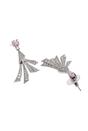 Light Pink Feather shaped Drop Earrings, Image 3 of 4