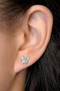 Silver Sterling Silver French Bulldog Studs, Image 2 of 3