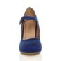 Royal Blue AJVANI Royal Blue High Heel Mary Jane Court Shoes, Image 6 of 6