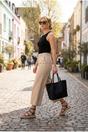 Black iKrush Black Wendy Studded Gladiator Flatform Espadrille Sandals, Image 5 of 6
