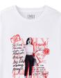 White Emily In Paris Mono Typography T-Shirt, Image 3 of 6