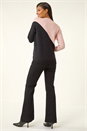 Black Sparkly Colour Block Jumper, Image 3 of 5