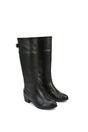 Black 'Caiden' Knee High Boots Low Heel Western Style, Image 4 of 7
