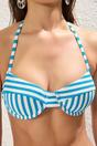 Multi Striped Padded Balconette Bikini Top, Image 2 of 3