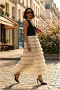 Black Dusk Ruffle Knit Maxi Dress, Image 1 of 7