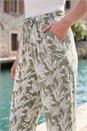 Khaki Classic Floral Print Trouser, Image 4 of 4