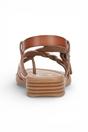 Brown Womens "April" Micro Wedge Strappy Sandals, Image 6 of 6