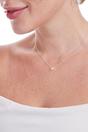 Silver Sterling Silver Asymmeti Sparkly CZ Necklace, Image 2 of 4