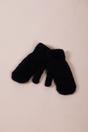 Black SVNX Black Soft Knit Mittens, Image 4 of 4