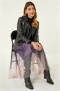 Pink Ombre Dip Dye Mesh Layered Skirt, Image 3 of 7