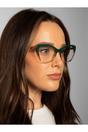 Green Green Tortoiseshell clear Lens Glasses, Image 3 of 6
