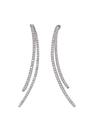 Silver Shimmering Rays Earrings, Image 1 of 5