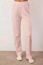 Pink Button Through Pointelle Ribbed Long Sleeve Knit Pyjama Set, Image 3 of 3