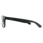 Black Polaroid Black Rectangle Matt Black Smoke Grey Gradient Polarized Sunglasses, Image 3 of 4