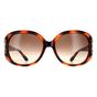 Brown Salvatore Ferragamo Brown Oval Tortoise Brown Gradient Sunglasses, Image 1 of 4
